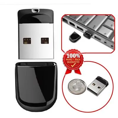 1TB (1000GB) 2TB (2000GB) Mini Black USB 2.0 Memory Stick Flash Pen Thumb Drive • £8.99