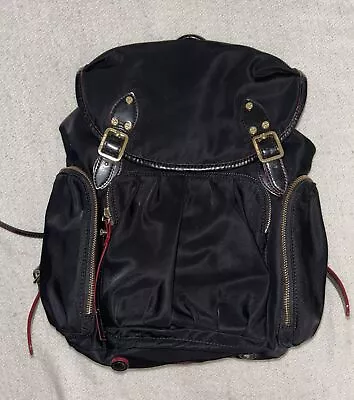 MZ WALLACE Marlena Backpack Bag Black Nylon Leather Trim Sold Out • $149.99