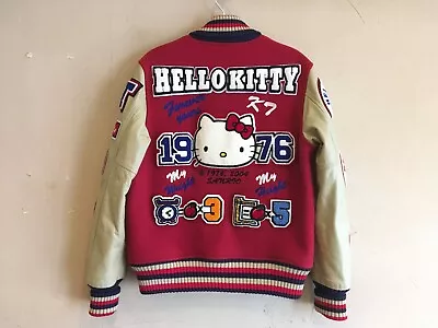 Sanrio HELLO KITTY 30th Vintage Varsity Award Baseball Jacket Full Deco Japan • $888