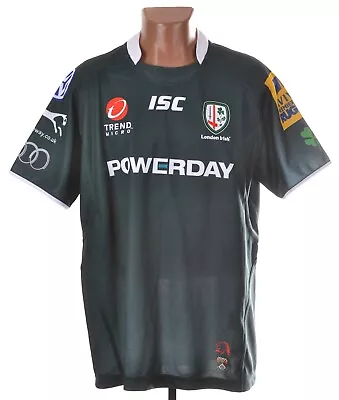 London Irish Rugby Union Shirt Jersey Isc Size Xxl Adult • £32.39