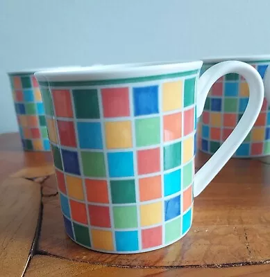 Set Of 4 Villeroy & Boch Twist Alea Limone Mugs  3.5   • $65