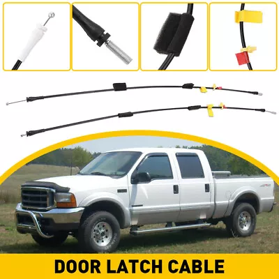 Rear Side Upper&Lower Door Latch Release Cable For 97-04 Ford F-150 Extended Cab • $9.89