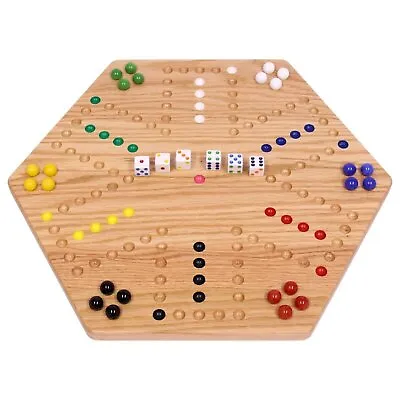 Oak Hand-painted Double-sided Aggravation Game Board 16  Wide • $84.50