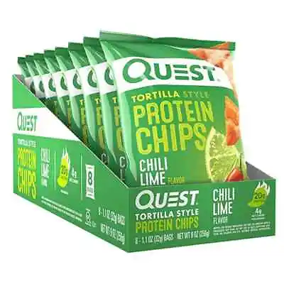 Premium Quest Nutrition Tortilla Chips 8 Box 256 G Quest Protein High Quality • £25.99
