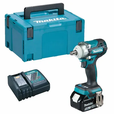 Makita DTW300Z 18V Brushless Impact Wrench 1 X 5Ah Battery Charger & Type 3 Case • £332