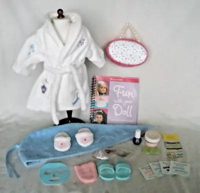 American Girl Doll Spa BathRobe & Slippers + Treatment Set • $17.99