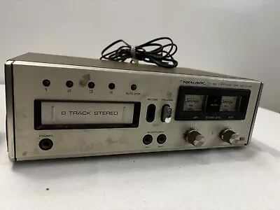 Realistic 8 Track Stereo Deck TR-884 (14-947) Untested - Missing Record Button • $24.99