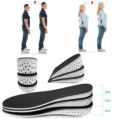 Height Increase Insoles Invisible Heel Lift Taller Shoe Inserts Pad Men Women US • $7.95