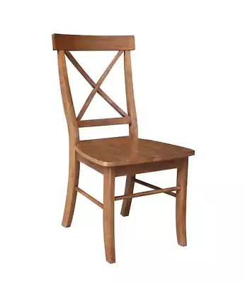 International Concepts Alexa Distressed Oak X Back Dining Side Chair (Set Of 2) • $140