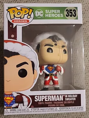 $19.99 • Buy Funko Pop  #353   SUPERMAN In Holiday Sweater   DC Super Heroes 