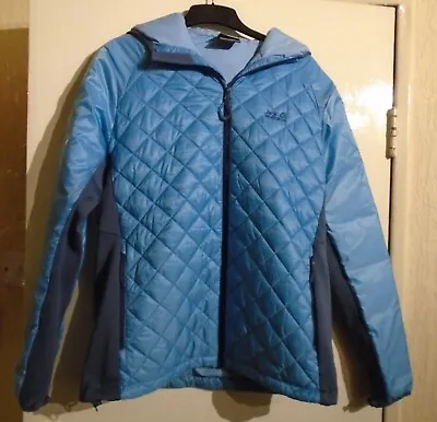 Women’s Jack Wolfskin Blue Stormlock Microguard Jacket Size 18 • £18.50