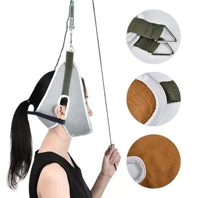 Cervical Neck Traction Device Harness  Physical Massager Adjustable For For • £19.15
