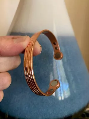 Pure Solid Copper Magnetic Bracelet Bangle Arthritis Pain Relief Men Women Gift • $25.99