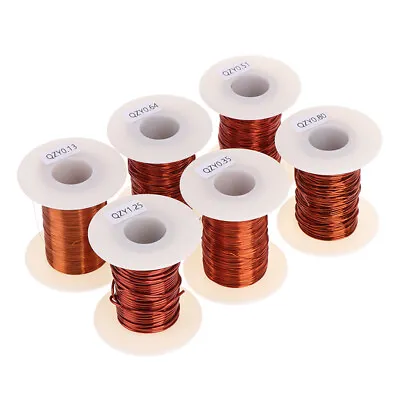 0.13mm To 1.25mm Copper Wire Magnet Wire Enameled Winding Wire Coil Wire 100-RZ • $10.43