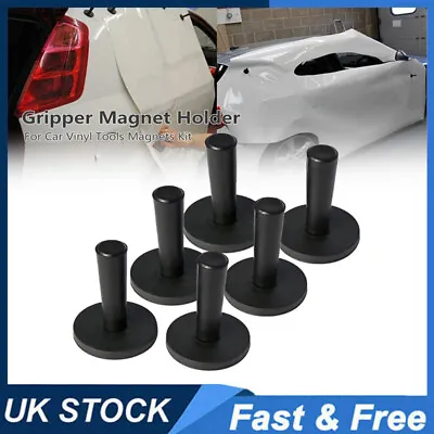 1~8x Kit Black Magnetic Wrapping Gripper Magnet Holder Vinyl Sign Making Tools • £6.98