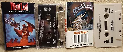 Vintage Cassette Tape Lot Meat Loaf Dead Ringer & Bat Out Of Hell II Back Into • $21