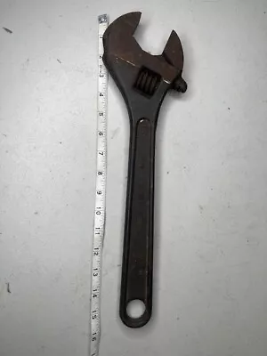 Vintage CRESCENT TOOL Co. 15  Adjustable Wrench Jamestown N.Y. U.S.A. • $13