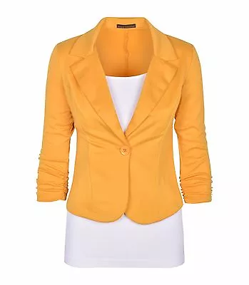 Auliné Collection Women's Casual Work Solid Color Knit Blazer • $30.99
