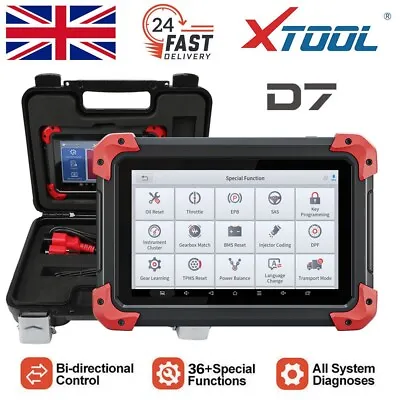 £439 • Buy XTOOL Scanner D7 OBD2 Car Diagnostic Tool Code Reader Key Coding TPMS ABS Bleed