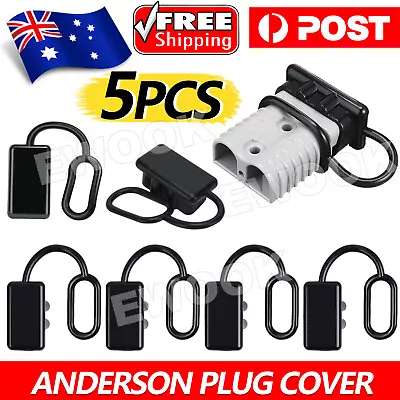 5x Dust Cap For Anderson Plug Cover Style Connectors 50AMP Battery Caravn 12-24V • $5.95