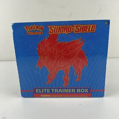 Pokemon Sword And Shield ETB Zamazenta Base Set Elite Trainer Box Sealed • $49.99