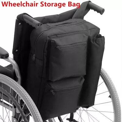 Wheelchair Storage Bag Portable Large Capacity Waterproof Wheelchair Accessories • $34.32