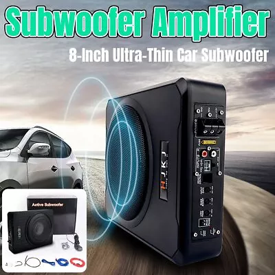 8  600W Car Under-Seat Amplifier Subwoofer Speaker Audio SubWoofer Slim Box NEWS • $98.95