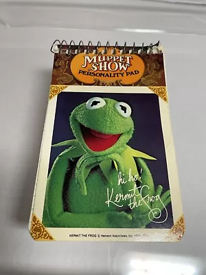 VTG 1978- Muppet Show Personality Pad Paper Tablet Kermit The Frog • $8.95