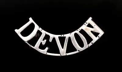 Devon Shoulder Title White Metal  • £20