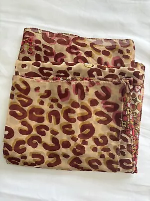 Louis Vuitton Leopard Shawl Scarf • £50