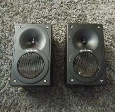 WELTON Pro Studio Vintage SET OF 2 Bookshelf Speakers  100 WATTS 4-6 Ohms • $72