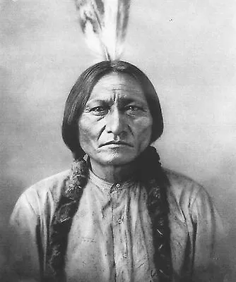 A0 SIZE For Glass Frame  INDIAN CHIEF SITTING BULL Poster PRINT PHOTO   • $57.60