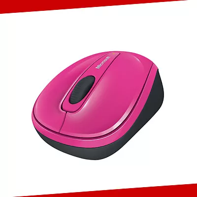 Microsoft Wireless Mouse 3500 Magenta Pink Gloss Studio Series Mac Win Mouse • £19.99