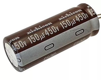 [1 Pc] 150uF 450v Nichicon (Japan) CS 105C  High Reliability 10000hrs-ref:e476 • £2.65