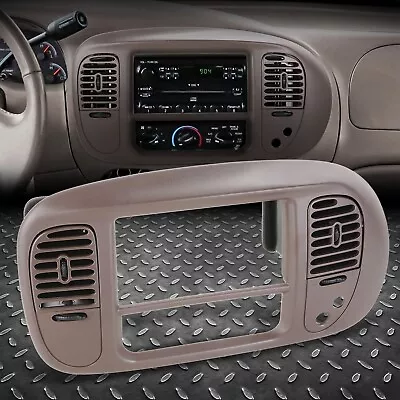 For 97-04 Ford F-150/Heritage Expedition 2WD Center Dash Radio Panel Bezel Brown • $49.99