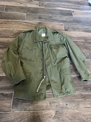 Vintage 60’s Allen Overall Co US Military M-65 Sateen OG 107 Field Jacket Med Rg • $49.95