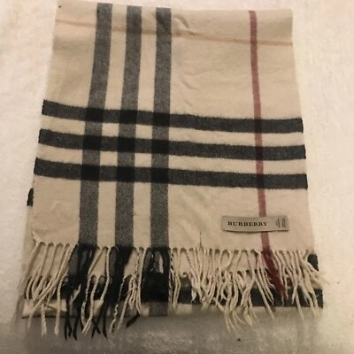 £16 • Buy Burberry Scarf Cashmere Beige