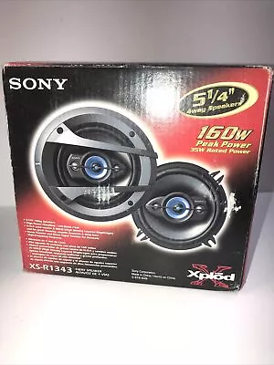 Sony XS-R1611 Xplod 2Way Speakers 6 1/2  160w NOS Vintage Red RARE • $99.99
