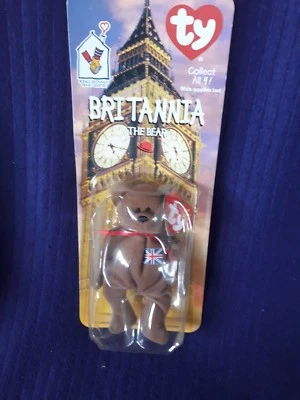 £2.99 • Buy Ty Britannia Bear Beanie Babies McDonalds 1999