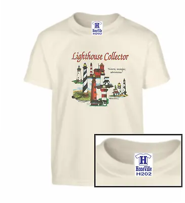 Country Decorative Lighthouse Light House Collector HoneVille Adult T-shirt  • $14