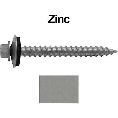 #12 X 2  REGRIP SHEET METAL ROOFING SCREWS - HEX HEAD - SHARP POINT -  (250)  • $41.95