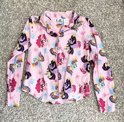 🦄  My Little Pony The Movie Girls Pajama Top Size 10/12 Pink K59 • $7.01