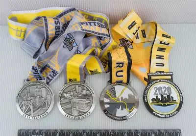 Pittsburgh UPMC Marathon Finisher Medal 2016-17-19-20 Lot (g10) • $59.99