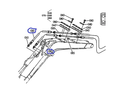 Genuine Kubota Hydraulic Hose - Excavator Arm • $58.03