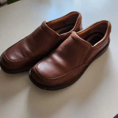 Born Shoes Mens Size 11.5 M/W Loafers Slip On  H42426 Brown Leather Casual Luis • $29.95