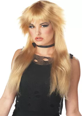 80's Punk Rock Jagged Edge Rock Star Adult Costume Wig • $18.88