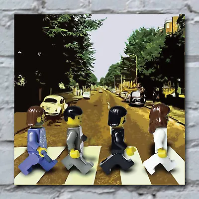 The Bricklets Abbey Road Comedy Parody Canvas Art Print Music 30 X 30cm • £11.99