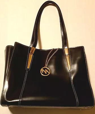 McKlein Aldora Leather Womens Black Laptop Tablet Travel Bag Briefcase Purse  • $47.95