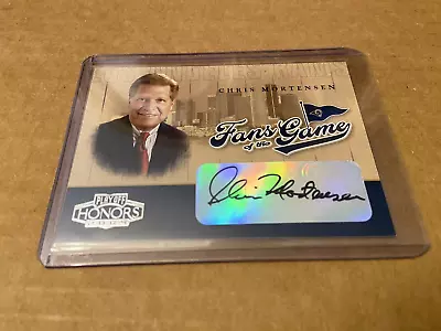 $35 • Buy Chris Mortensen Fans Of The Game Auto