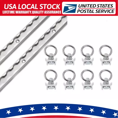 2pcs 4ft L Track Rail Witch 8pcs Single Stud Fittings L Track Tie Down System • $83.99